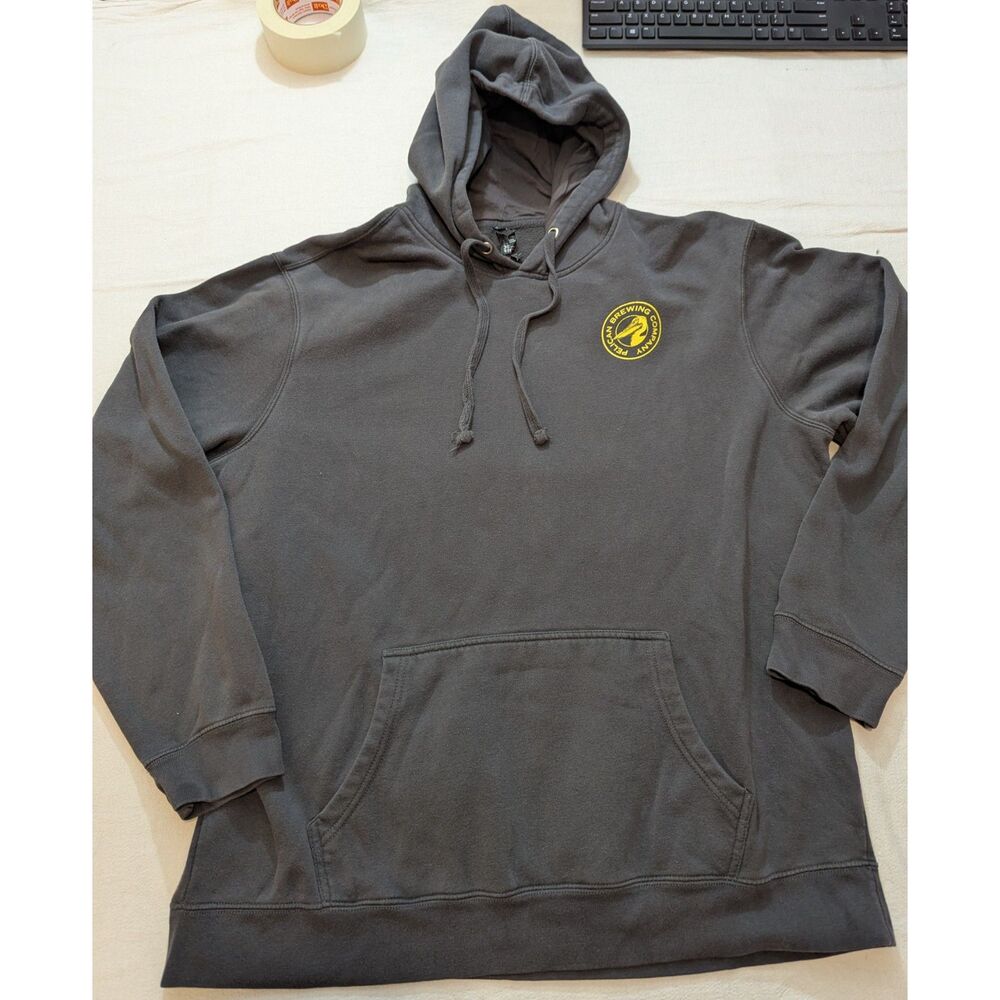 Pelican Brewing Hoodie Mens 2XL Cannon Beach Oregon Sweatshirt